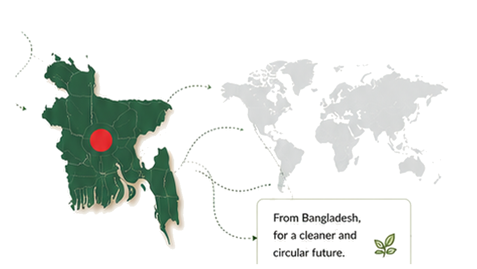 Bangladesh to the World Trade Map