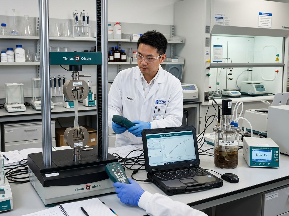 Laboratory tensile testing and material standards analysis