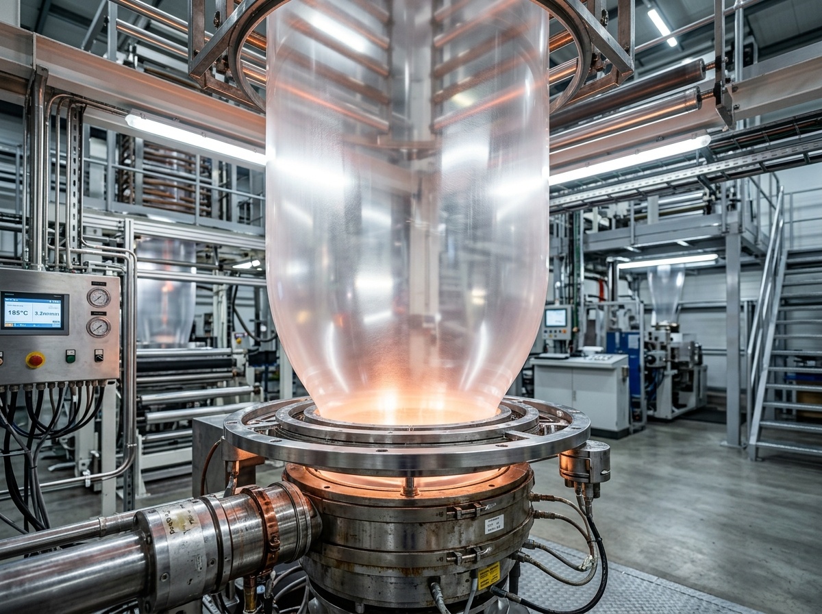 Film Extrusion: Blown film tower