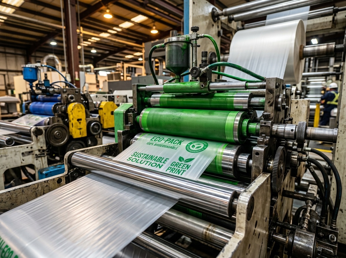 Printing: High-speed flexographic press