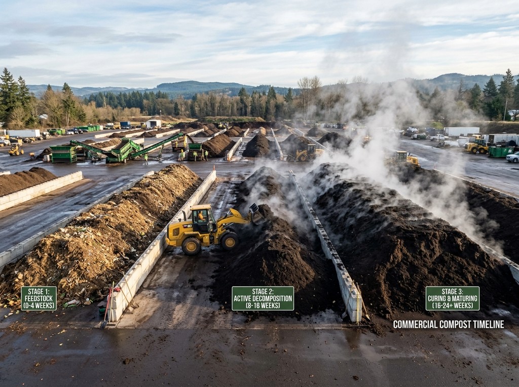 Compost processing cycle and timeframes