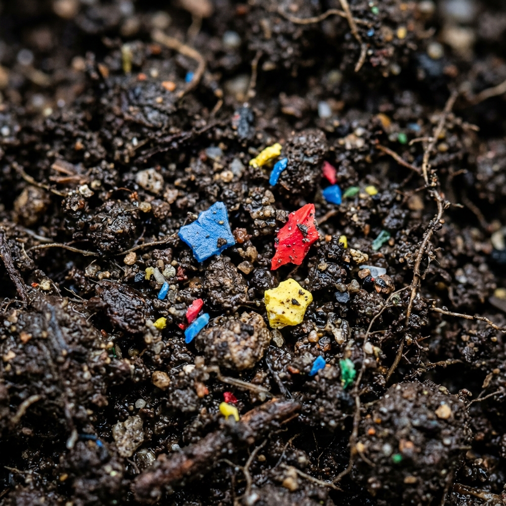 Potential microplastic particles
